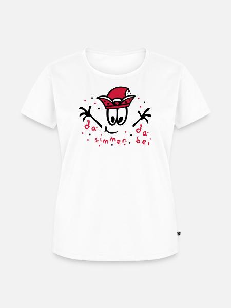 Fasching mit Konfetti, Karneval - Frauen Premium Bio T-Shirt - Weiß