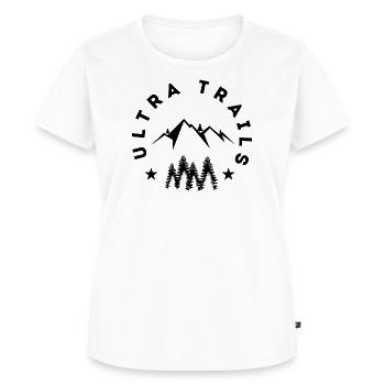 Ultra Trails - Women's Premium Organic T-shirt - white - Front - AI Model Female 172 dark (172cm)