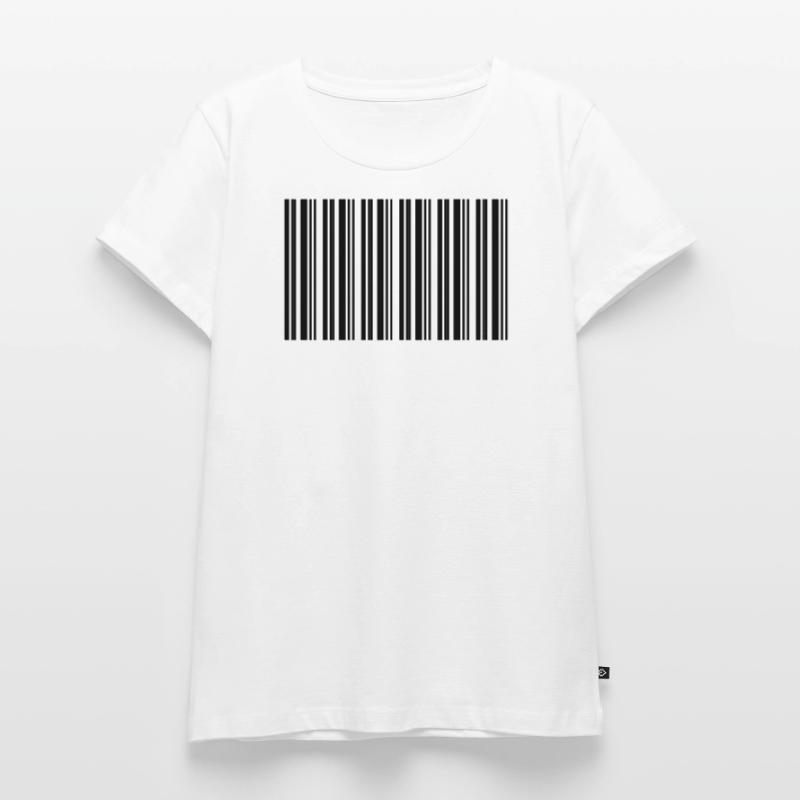 Barcode Strichcode Nerd IT Technik Design Frauen Premium Bio T-Shirt