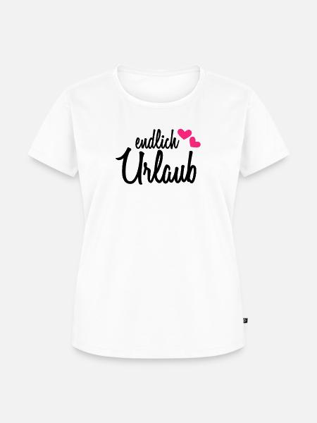 Endlich Urlaub - Frauen Premium Bio T-Shirt - Weiß