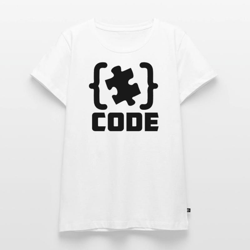 programmeur Code résolution de pièces de puzzle T-shirt Premium bio Femme