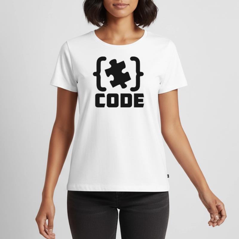 programmeur Code résolution de pièces de puzzle T-shirt Premium bio Femme