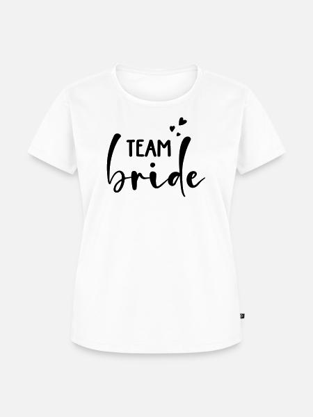 Team Bride Personalisierbar - Frauen Premium Bio T-Shirt - Weiß