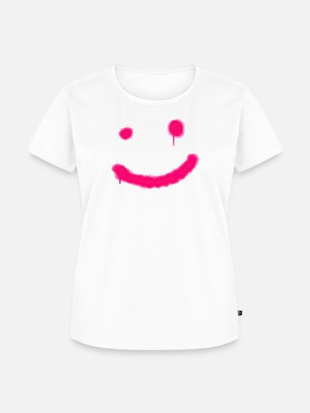 Einfach mal lächeln - Frauen Premium Bio T-Shirt - Weiß