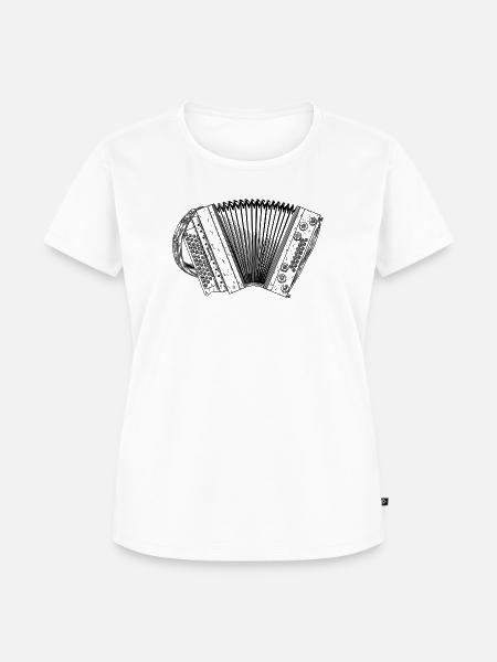 Ziach - Steirische Harmonika - Quetschn  | ZiachON - Frauen Premium Bio T-Shirt - Weiß