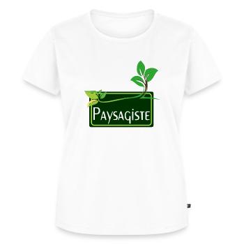 Paysagiste - T-shirt Premium bio Femme - blanc - Devant - AI Model Female 172 dark (172cm)