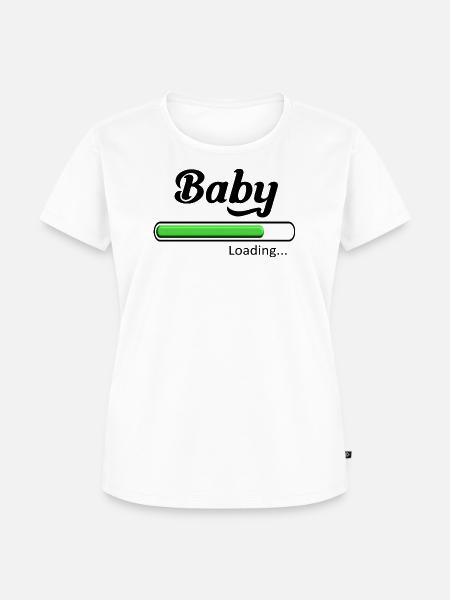 Baby-Loading. - Frauen Premium Bio T-Shirt - Weiß