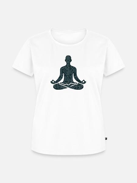 Meditative Pose - Frauen Premium Bio T-Shirt - Weiß