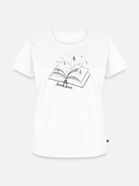 Book Love - Frauen Premium Bio T-Shirt - Weiß