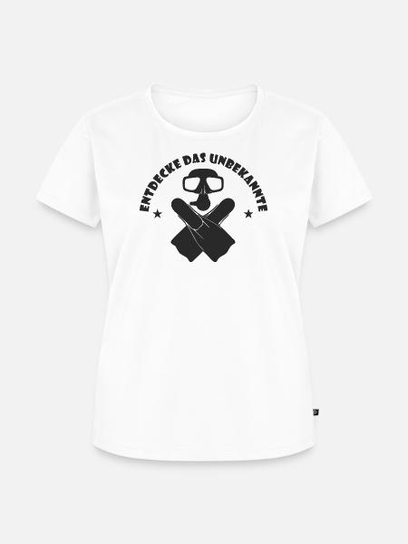Apnoetaucher Apnoe Freediving Tauchen Geschenk - Frauen Premium Bio T-Shirt - Weiß