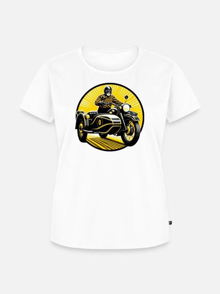 Gespannfahrer in der Sonne - Frauen Premium Bio T-Shirt - Weiß