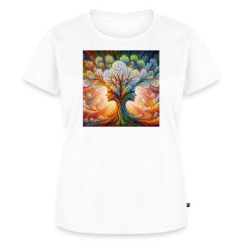Tree of Life - Women's Premium Organic T-shirt - white - Front - AI Model Female 172 dark (172cm)