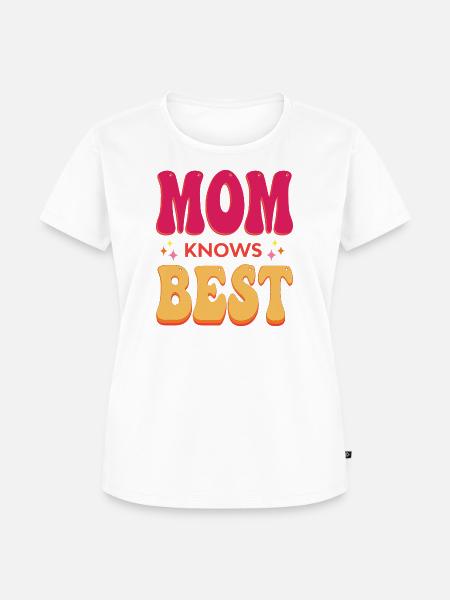 Mama weiß es am besten - Frauen Premium Bio T-Shirt - Weiß