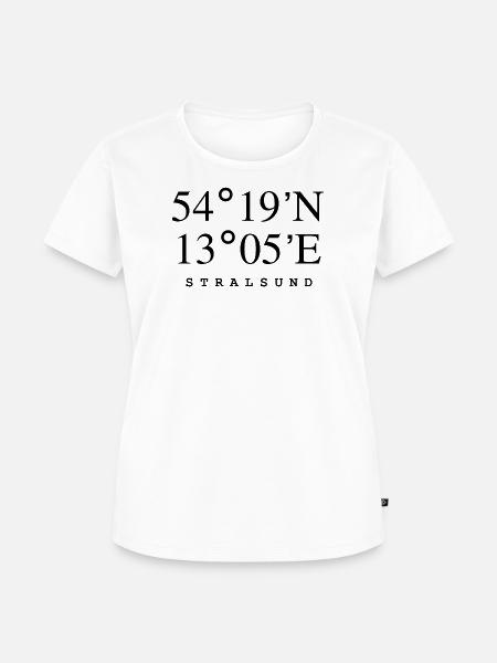 Stralsund - Frauen Premium Bio T-Shirt - Weiß