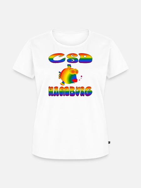CSD Hamburg Christopher Street Day - Frauen Premium Bio T-Shirt - Weiß