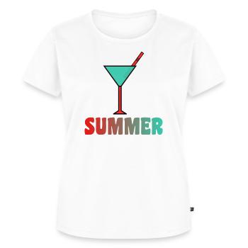 Jahrestag. Jubiläumsdekade. Humor. komisch - Frauen Premium Bio T-Shirt - Weiß - Vorne - AI Model Female 172 dark (172cm)