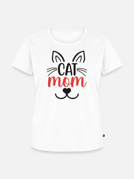 Katzen-Mama - Frauen Premium Bio T-Shirt - Weiß
