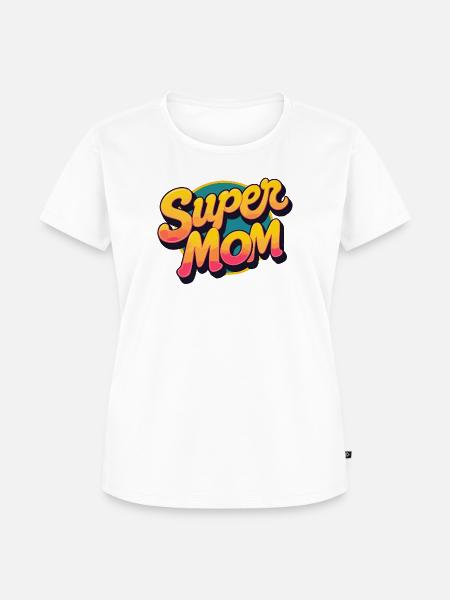 Super-Mama - Frauen Premium Bio T-Shirt - Weiß