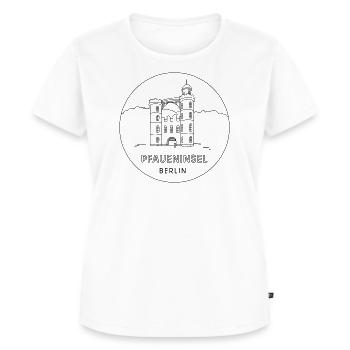 Pfaueninsel Berlin - Frauen Premium Bio T-Shirt - Weiß - Vorne - AI Model Female 172 dark (172cm)