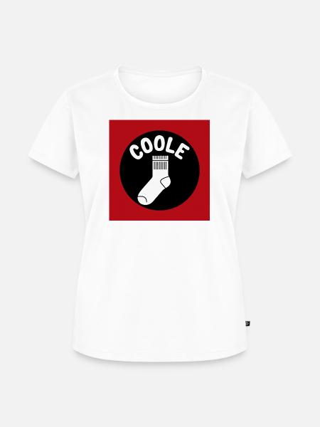 Coole Socke Socken und lustiger Spruch - Frauen Premium Bio T-Shirt - Weiß