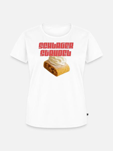 Schlager Strudel Crowd Energy - Frauen Premium Bio T-Shirt - Weiß