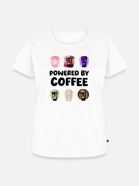 Ausdrucksstarke Energiebecher - Frauen Premium Bio T-Shirt - Weiß