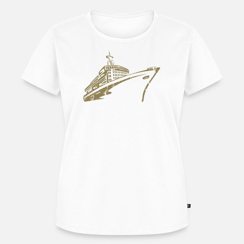 Krydstogtskib Krydstogtskib Luksus - Premium økologisk T-shirt til kvinder - hvid