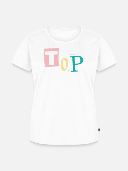 Nach oben - Frauen Premium Bio T-Shirt - Weiß