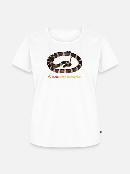 Echtes Blaue-Krait-T-Shirt - Real blue krait - Frauen Premium Bio T-Shirt - Weiß