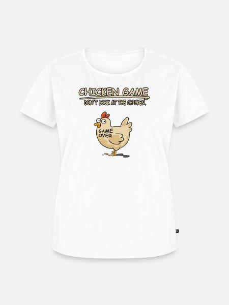 GAMER CHICKEN - Frauen Premium Bio T-Shirt - Weiß