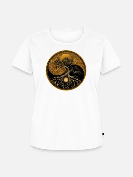 Baum des Lebens - Frauen Premium Bio T-Shirt - Weiß