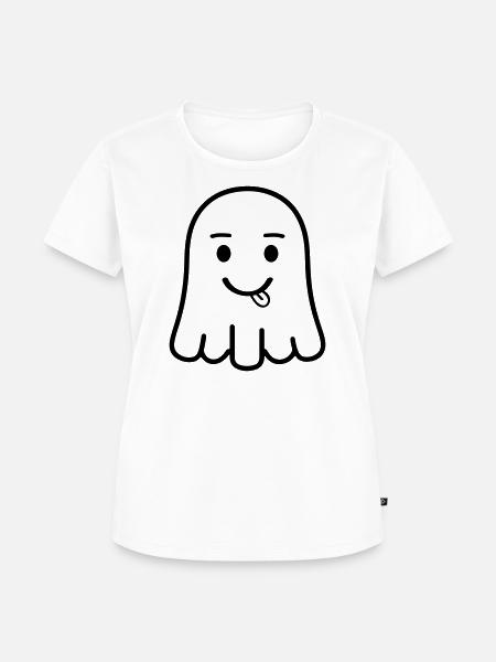 Geist Comic - Frauen Premium Bio T-Shirt - Weiß