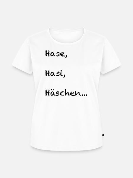 Hase, Hasi, Häschen - Frauen Premium Bio T-Shirt - Weiß