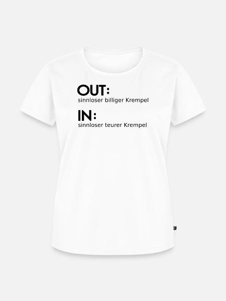 In - Out - Frauen Premium Bio T-Shirt - Weiß