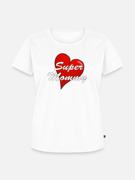 SUPER MOMMY - Frauen Premium Bio T-Shirt - Weiß