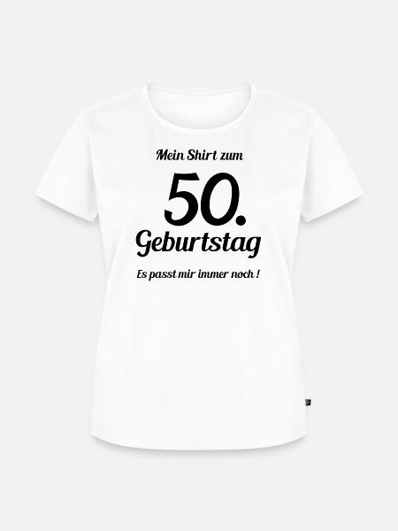 Passt seit 50 - Frauen Premium Bio T-Shirt - Weiß