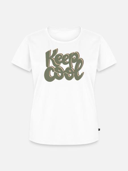KEEP COOL - Frauen Premium Bio T-Shirt - Weiß