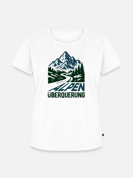Alpen Überquerung 2026 - Wandern - Frauen Premium Bio T-Shirt - Weiß