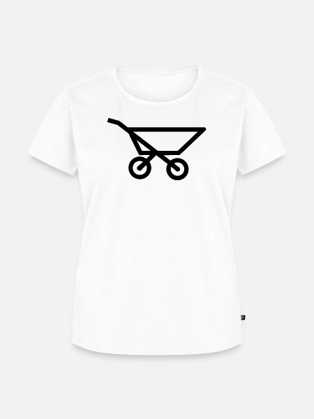 Schubkarre - Frauen Premium Bio T-Shirt - Weiß
