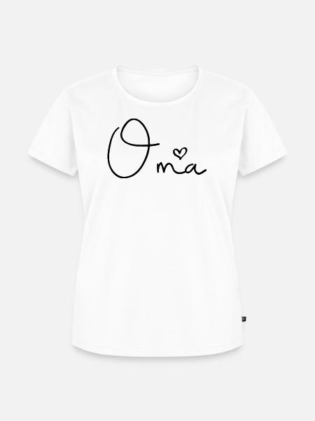 Oma - Frauen Premium Bio T-Shirt - Weiß