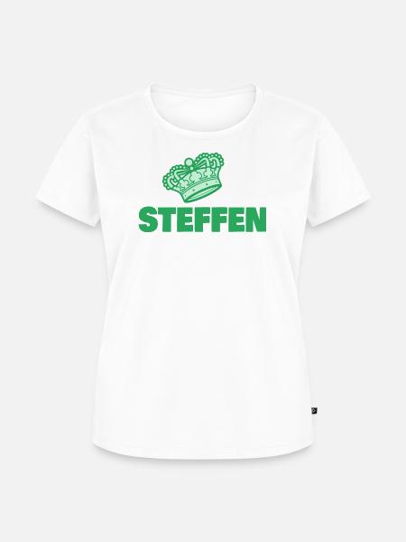 Vorname Steffen - Frauen Premium Bio T-Shirt - Weiß