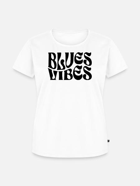 Blues-Vibes - Frauen Premium Bio T-Shirt - Weiß