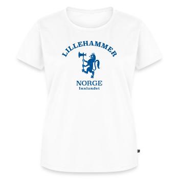 Lillehammer Norway Norwegen - Frauen Premium Bio T-Shirt - Weiß - Vorne - AI Model Female 172 dark (172cm)
