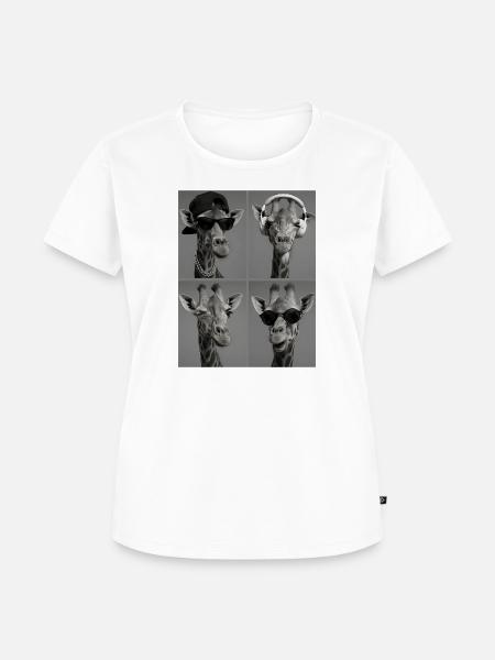 Giraffe - Frauen Premium Bio T-Shirt - Weiß