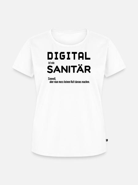 digital sanitaer - Frauen Premium Bio T-Shirt - Weiß
