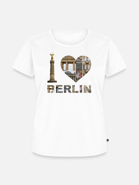 I Love Berlin – Urban Architecture - Frauen Premium Bio T-Shirt - Weiß