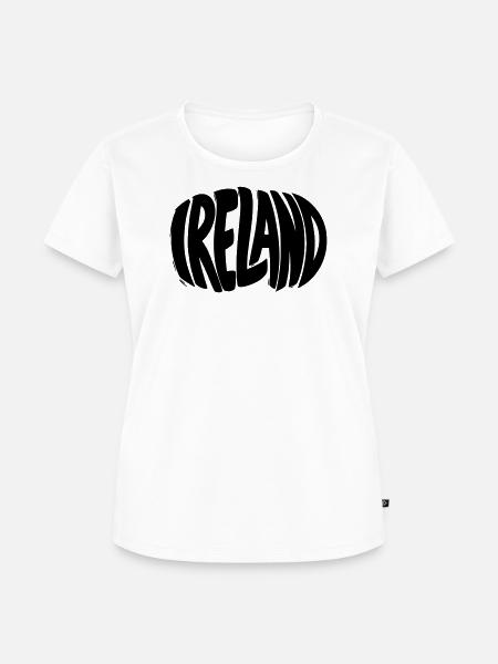 Irland - Ireland Schriftzug - Frauen Premium Bio T-Shirt - Weiß