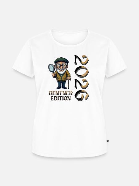 Rentner Detektiv Edition - Frauen Premium Bio T-Shirt - Weiß