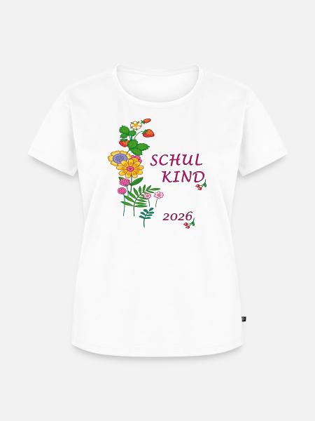 Schulkind 2026 - Frauen Premium Bio T-Shirt - Weiß