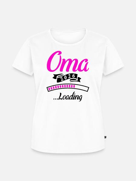 Oma 2026 Loading - Frauen Premium Bio T-Shirt - Weiß
